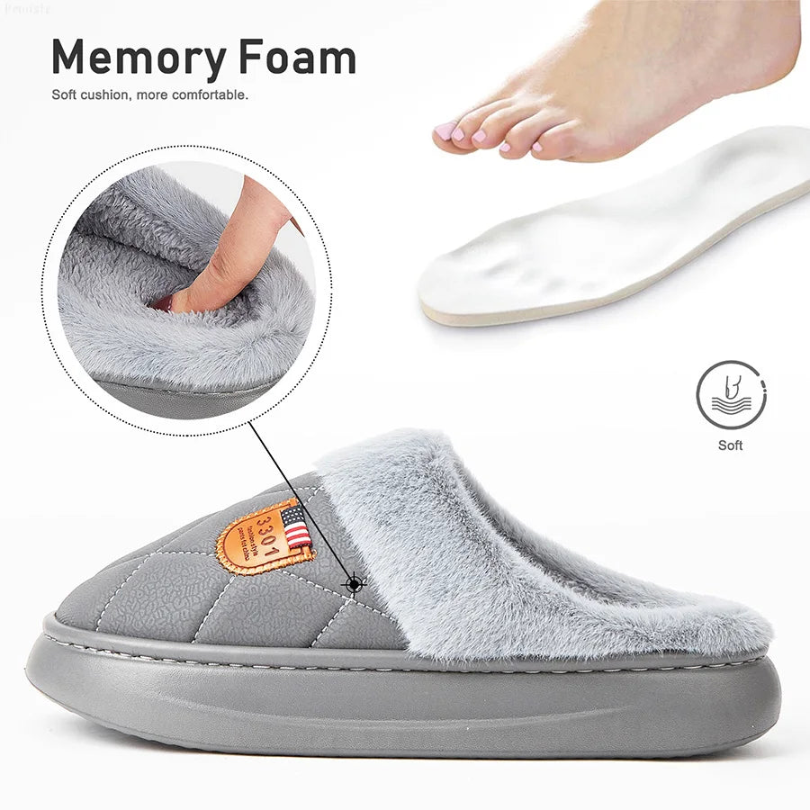 Luxury Memory Foam Slippers with Plush Touch