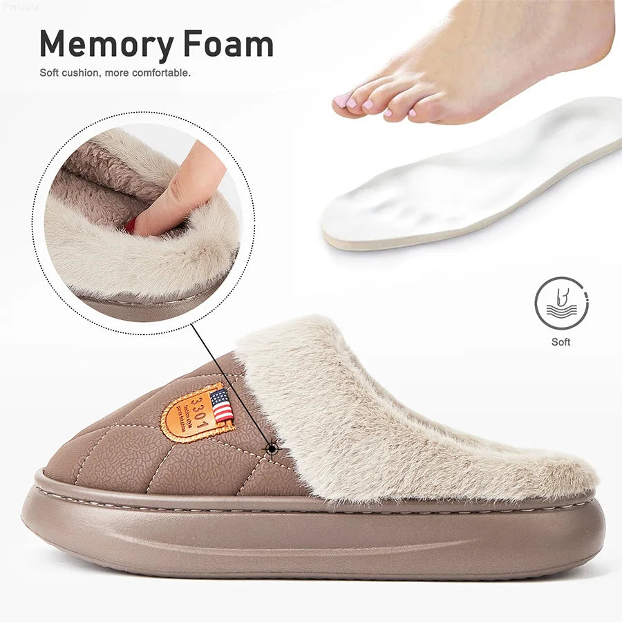 Luxury Memory Foam Slippers with Plush Touch