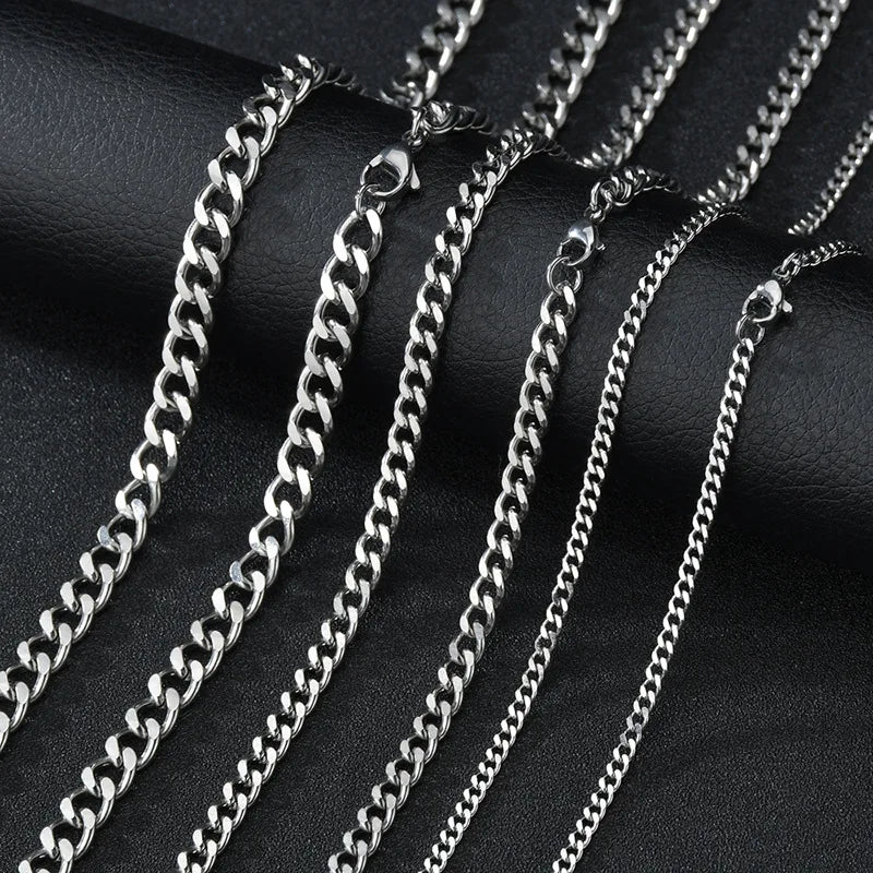 3mm Cuban Chain – Stainless Steel