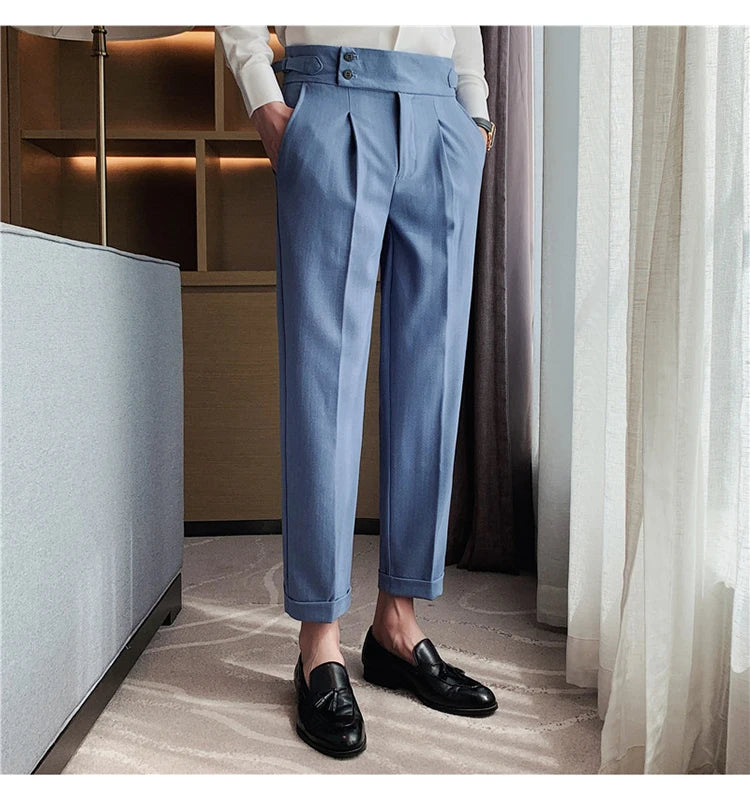 Men's slim fit office pants