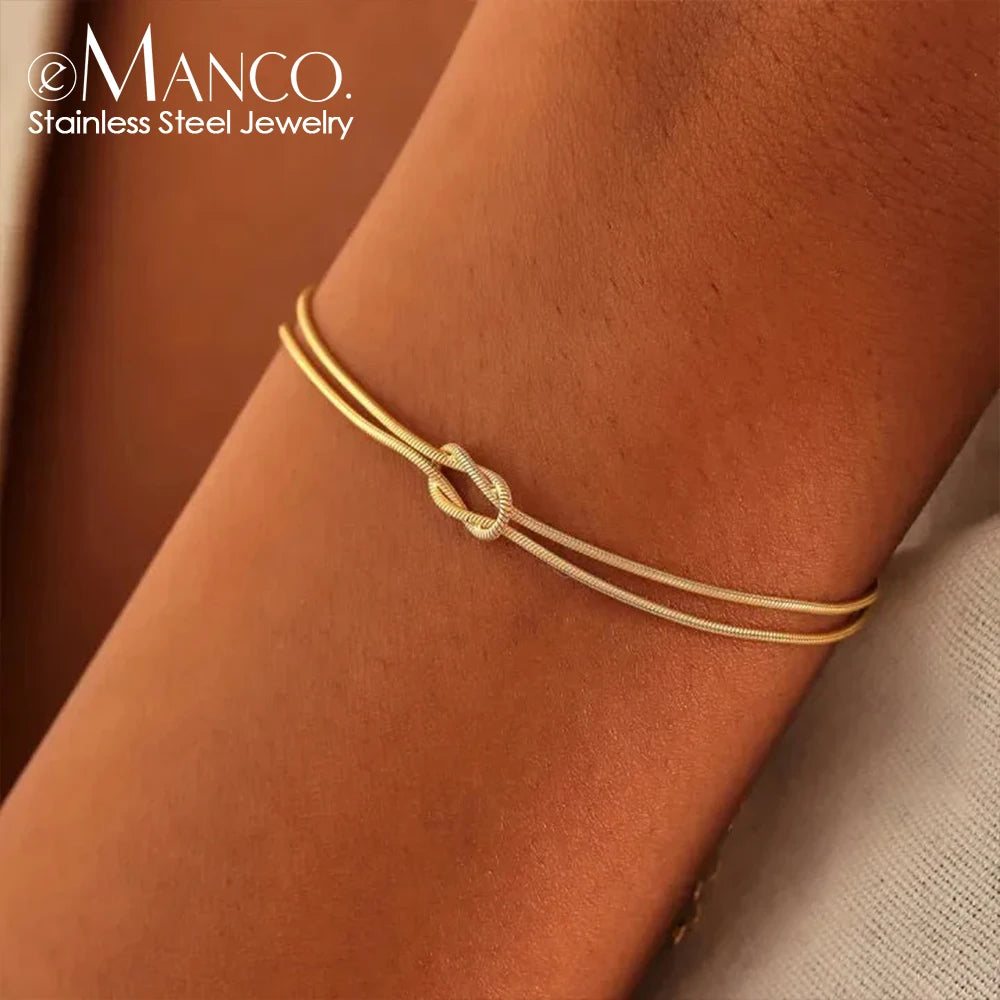 Fashion Bracelet in Gold Plated Stainless Steel