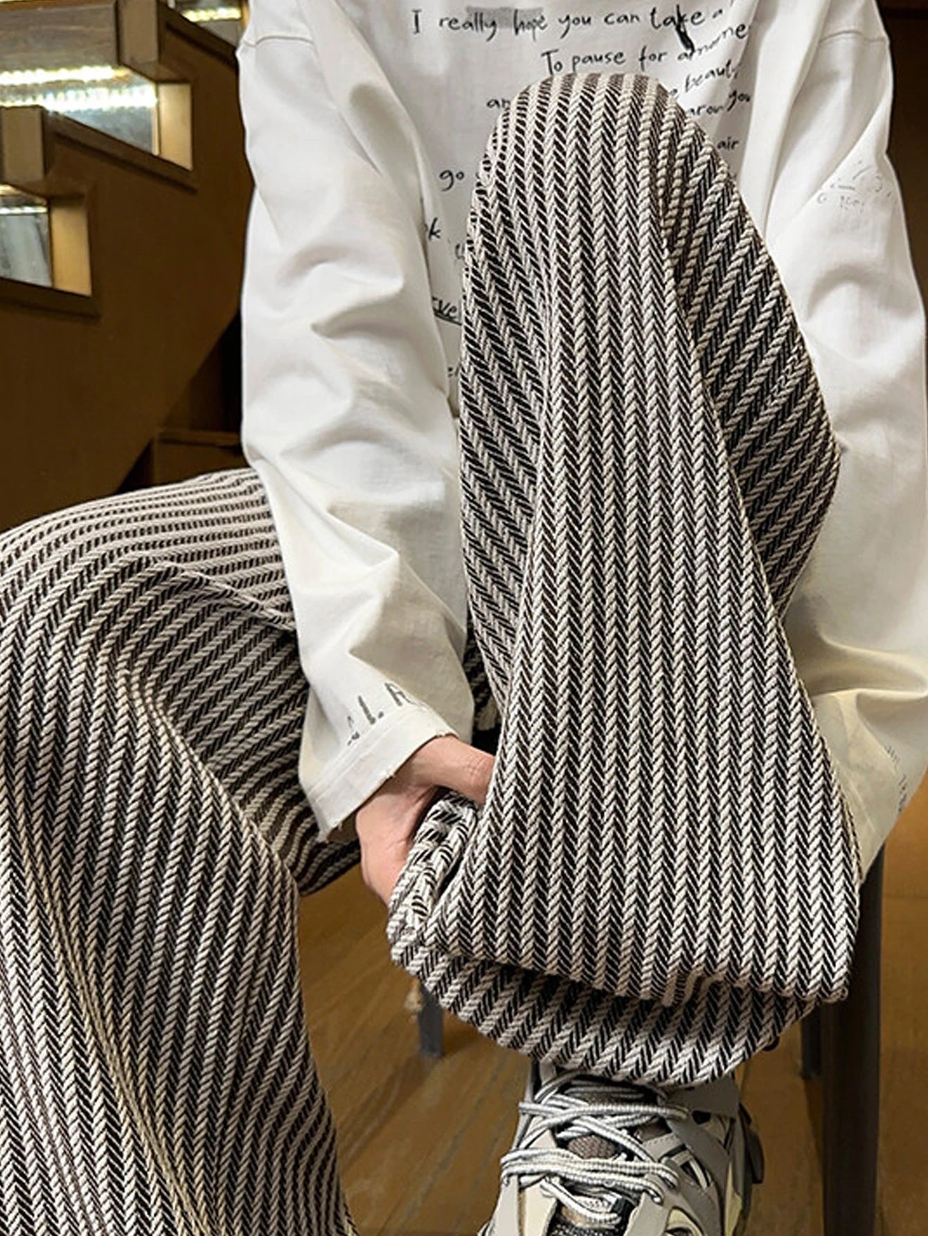 Casual Striped Pants