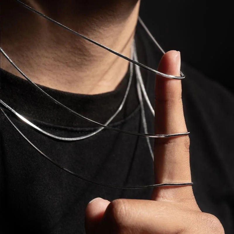 Hip-Hop Style Stainless Steel Snake Chain