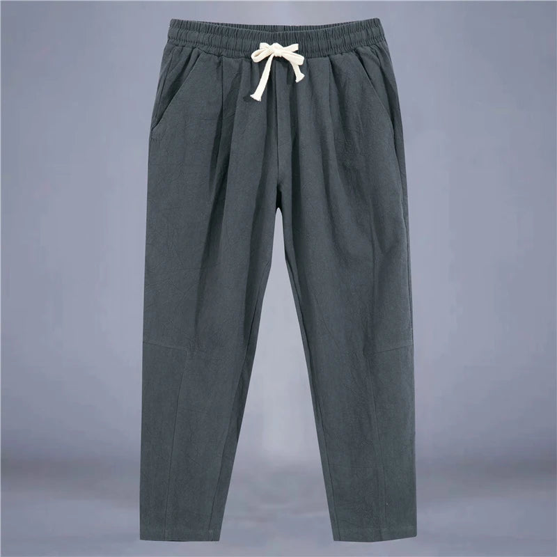 Men's Casual Cotton and Linen Pants