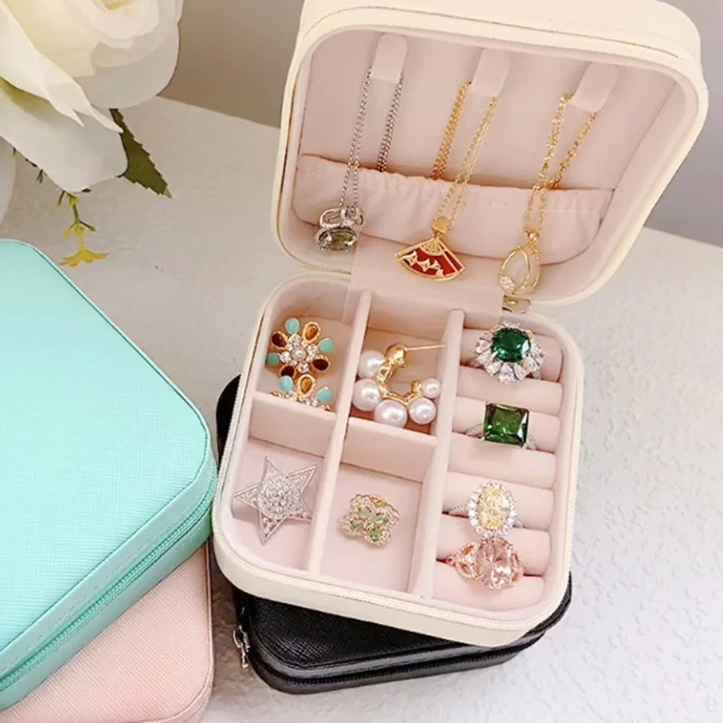 Luxury Mini Jewelry Box in Synthetic Leather