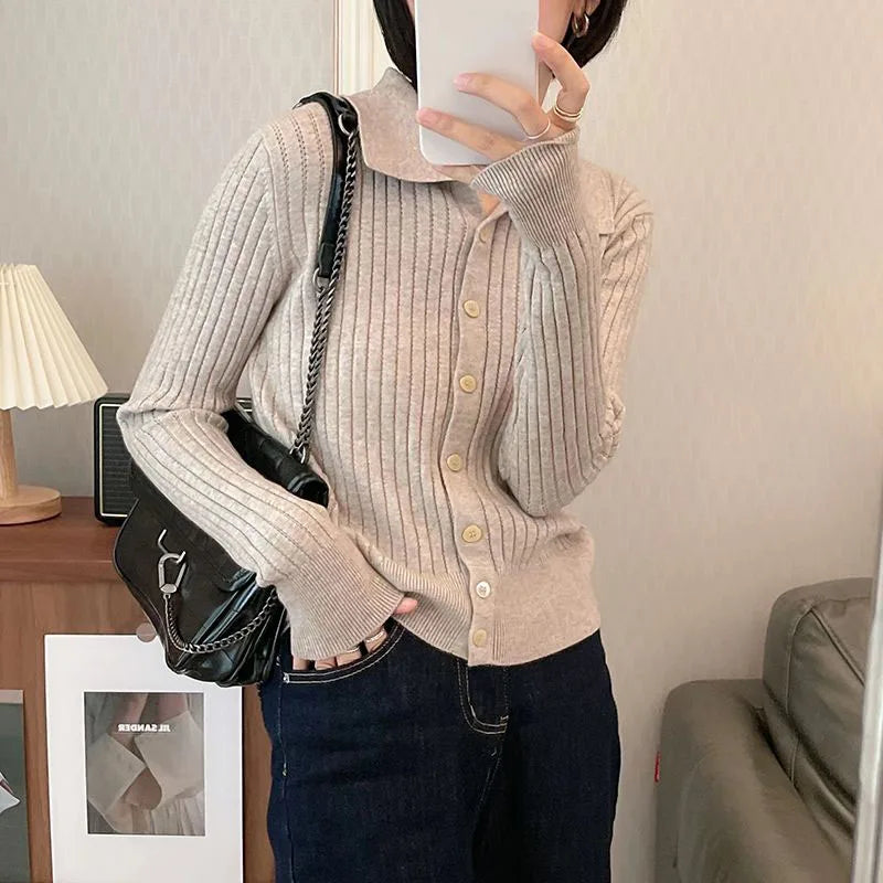 Stylish Korean Fashion Knitted Cardigan