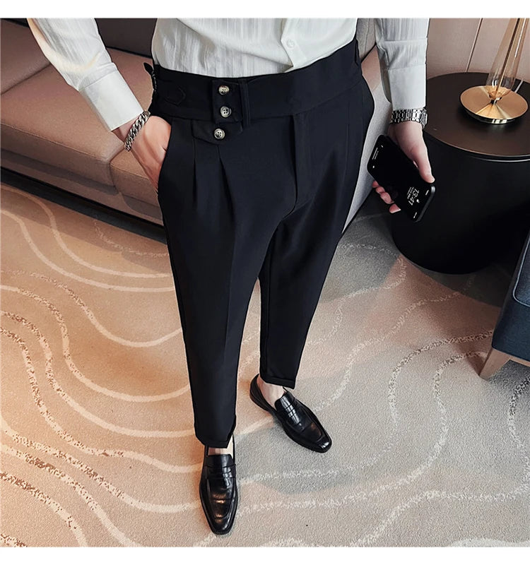 Slim Fit British Style Dress Pants