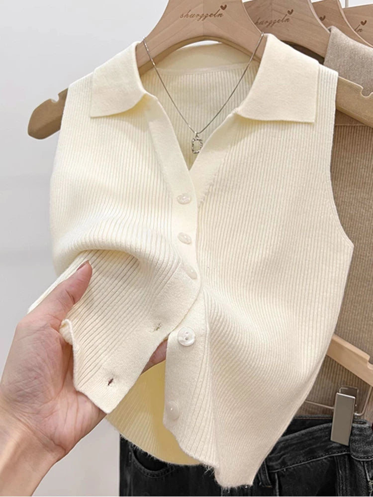 Slim Korean Knitted Cardigan