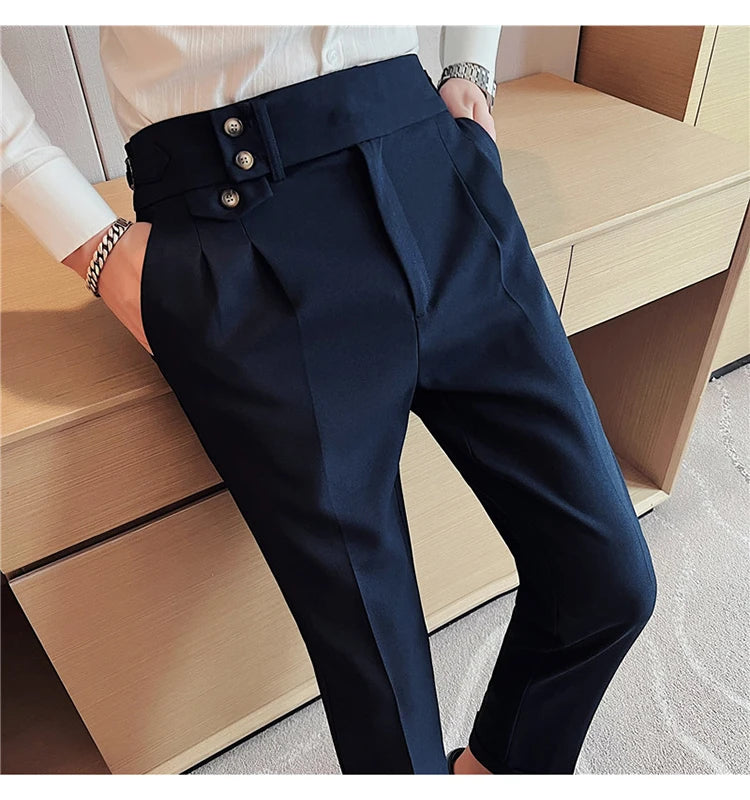 Slim Fit British Style Dress Pants