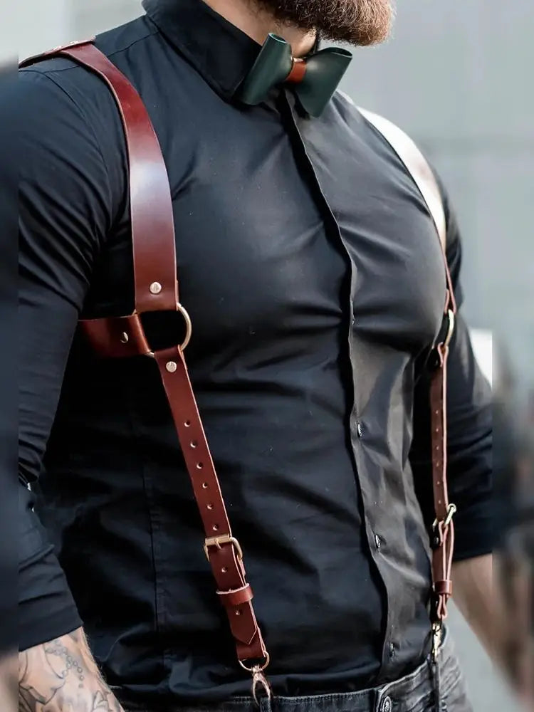 Men's Leather Suspenders