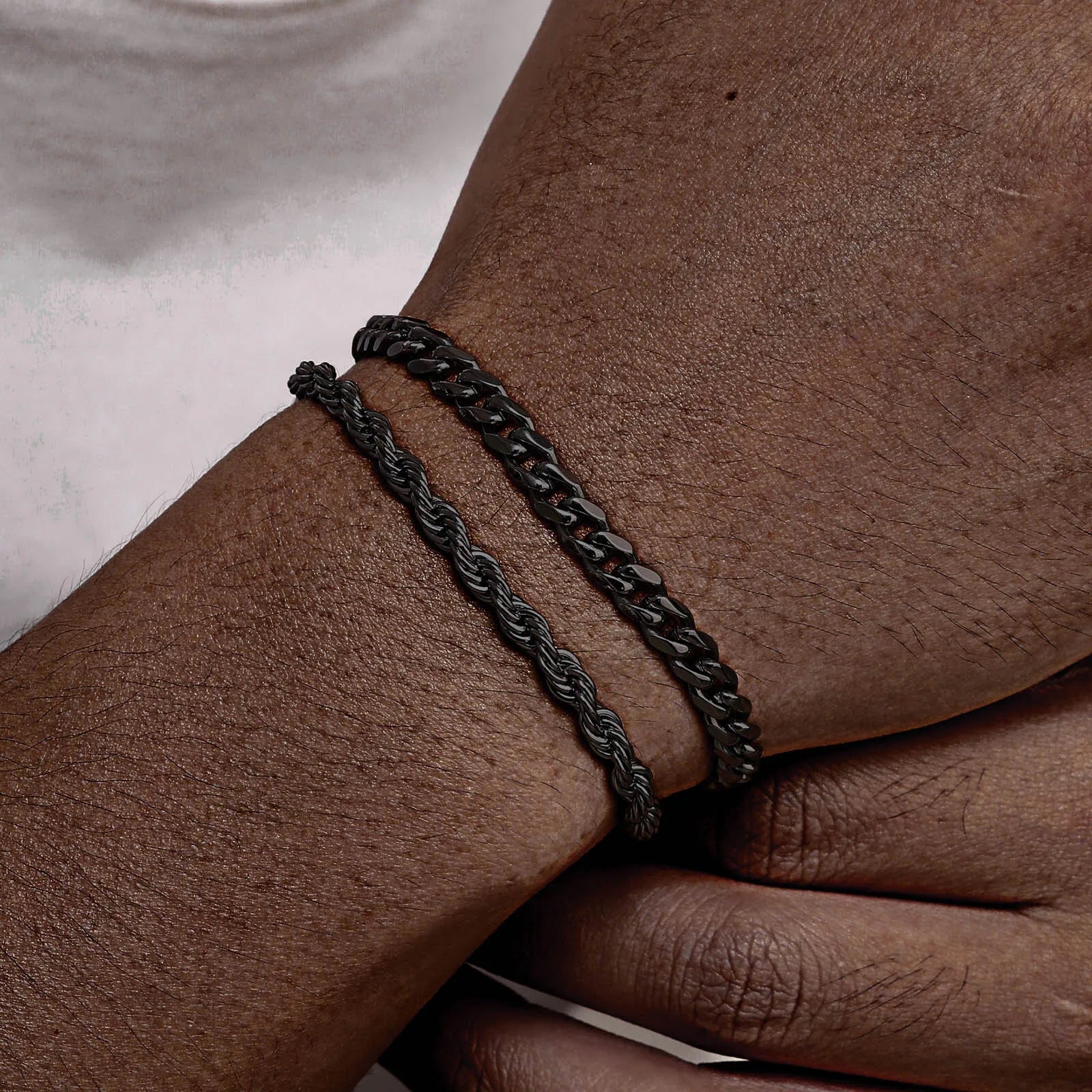 Set of 2 Stainless Steel Bracelets