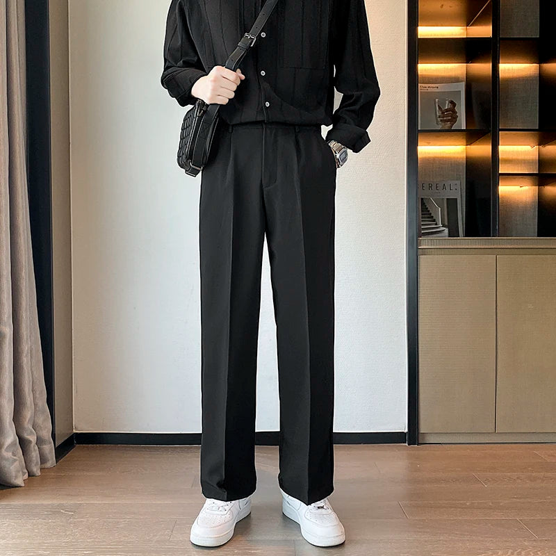 Oversized Suit Pants with Elastic Waist