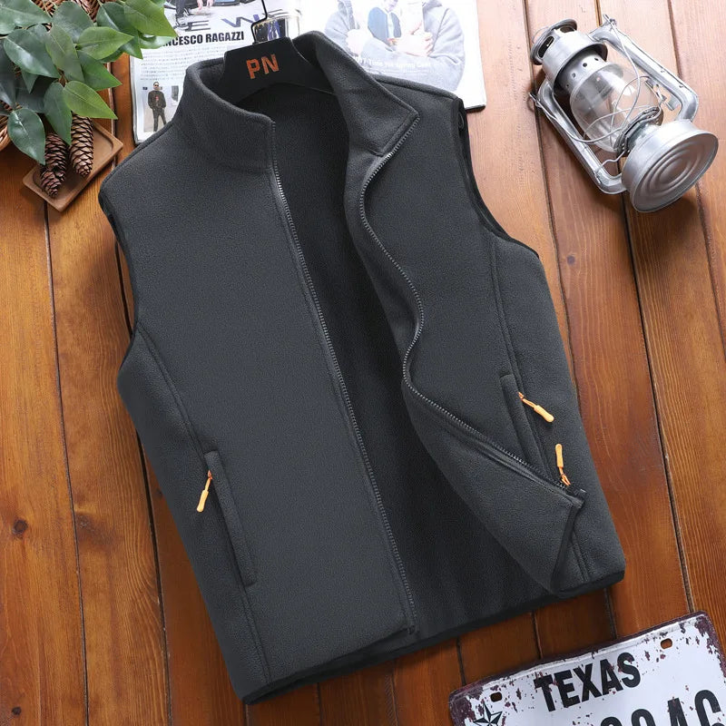 Plus Size Fashion Jacket with Zipper Pockets