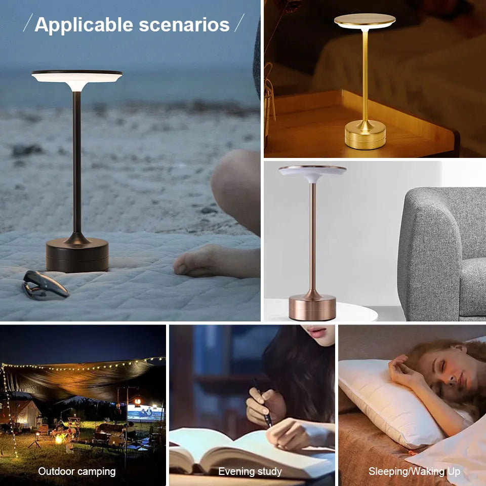 Luxurious and Portable LED Touch Sensor Table Lamp