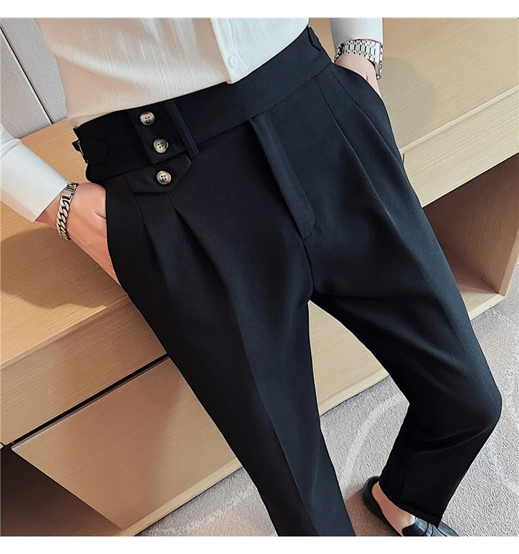 Slim Fit British Style Dress Pants