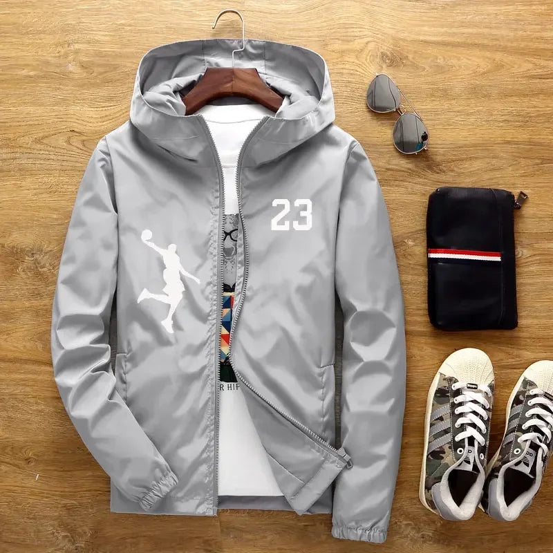 Casual Hooded Bomber Jacket