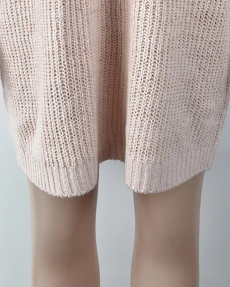Vintage Long Sleeve Sweater Dress