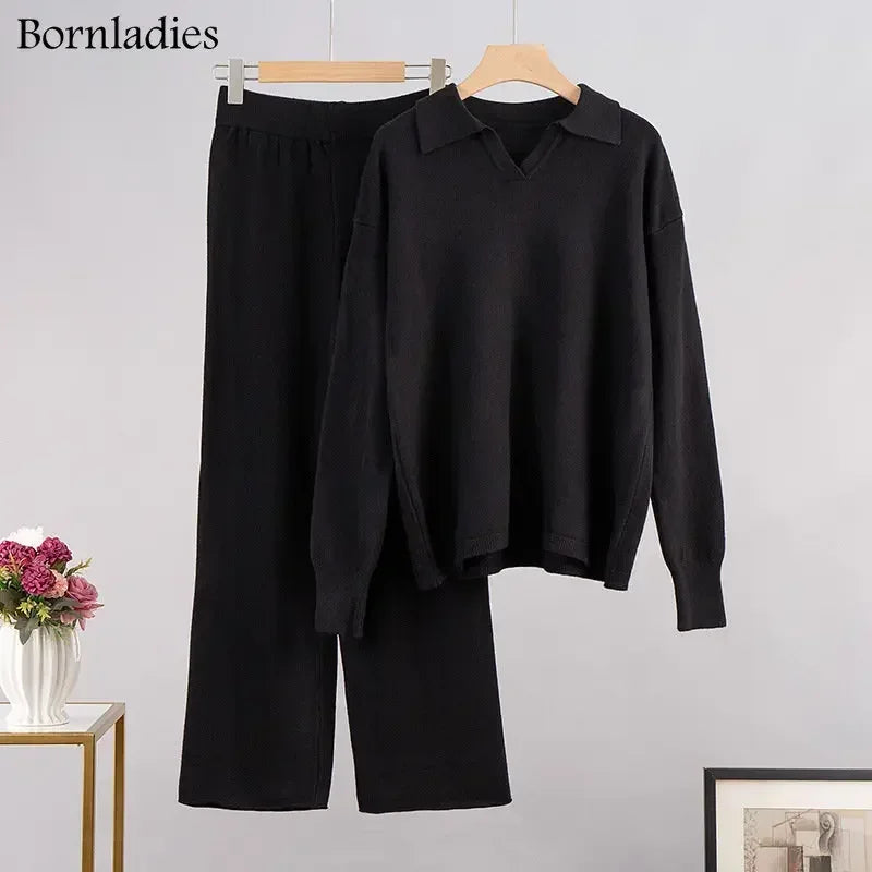 Thick Knit Winter Sweater and Pants Set