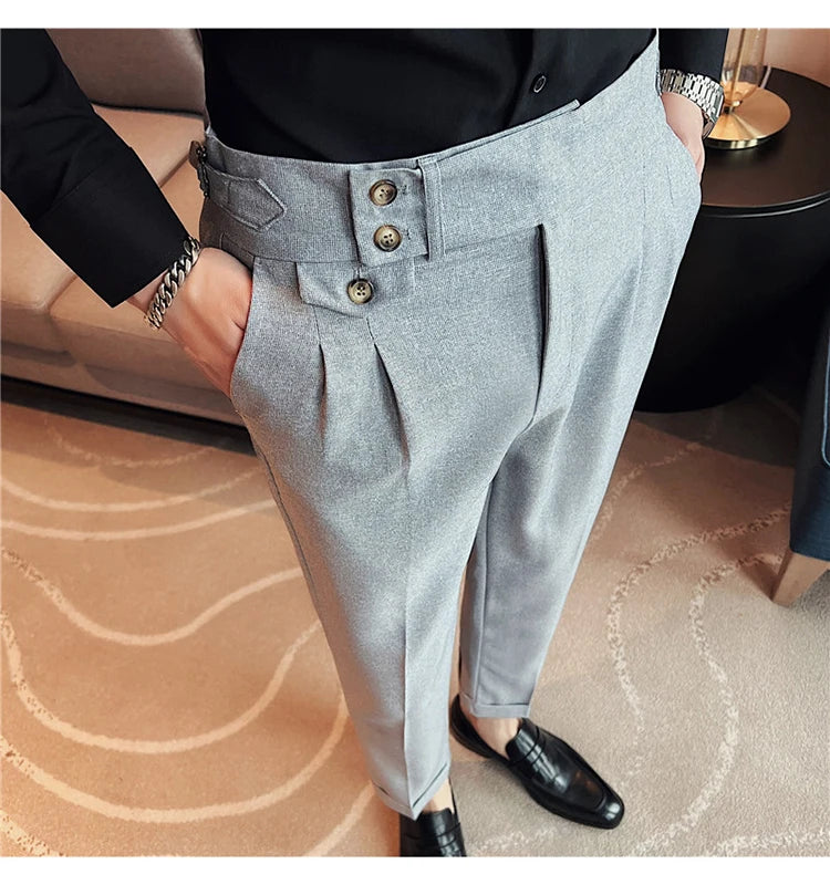 Slim Fit British Style Dress Pants