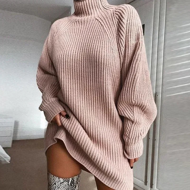 Vintage Long Sleeve Sweater Dress