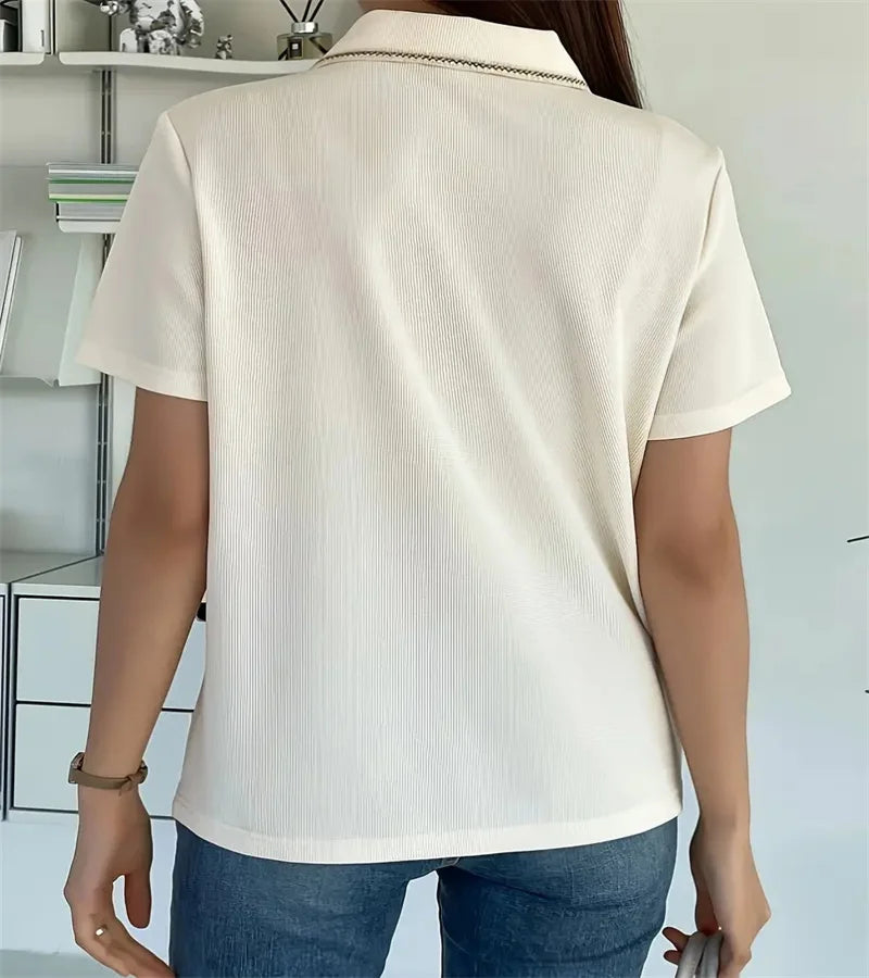 Stylish Button-Down T-Shirt