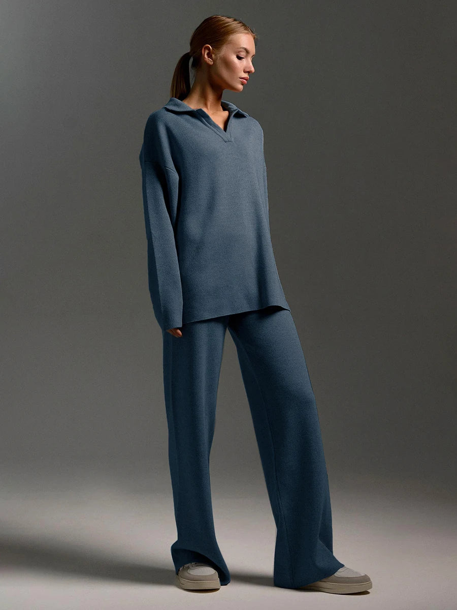Thick Knit Winter Sweater and Pants Set