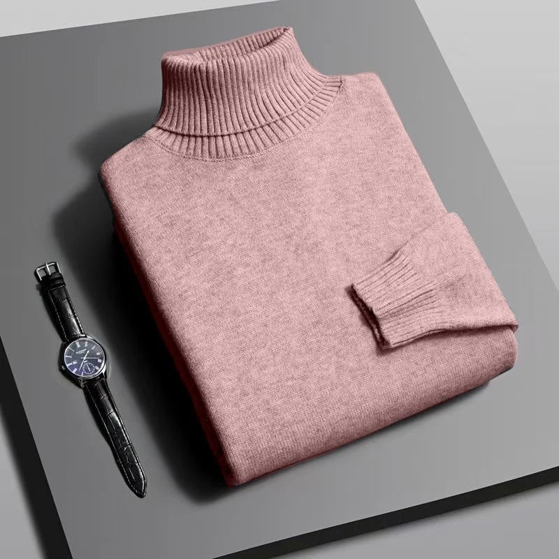 Slim Fit Turtleneck Sweater Premium Knit