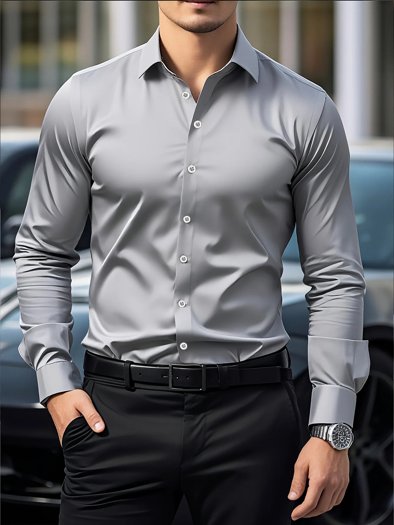 Elegant and Versatile Dress Shirt