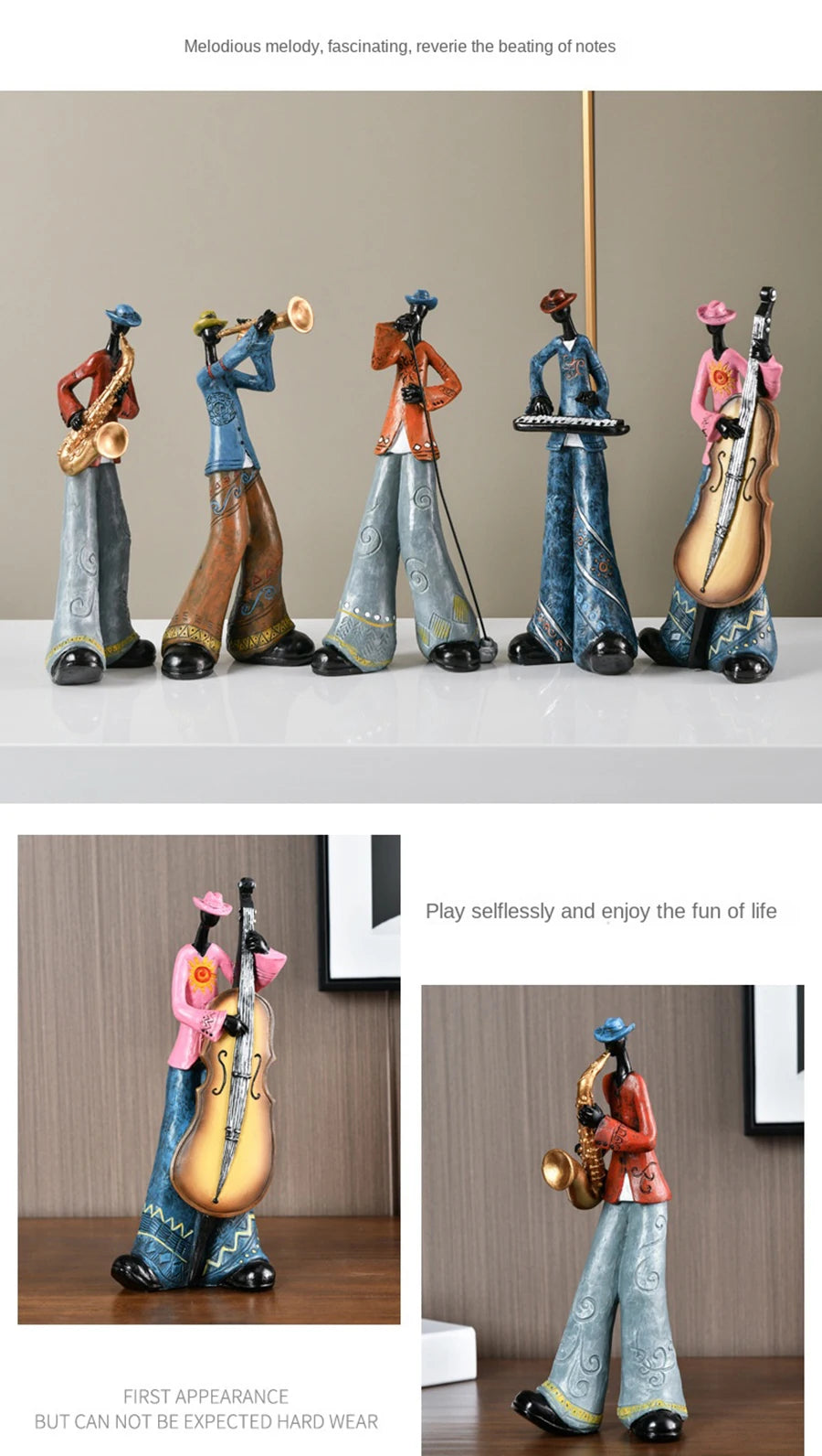 Decorative Sculpture of an American Band