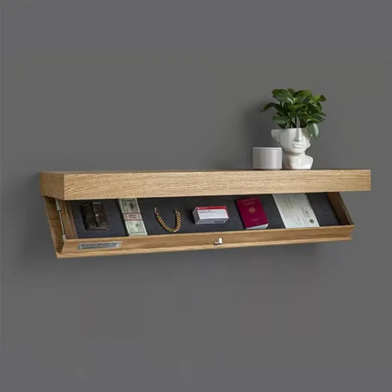 Shelf with Hidden and Sophisticated Storage Solution