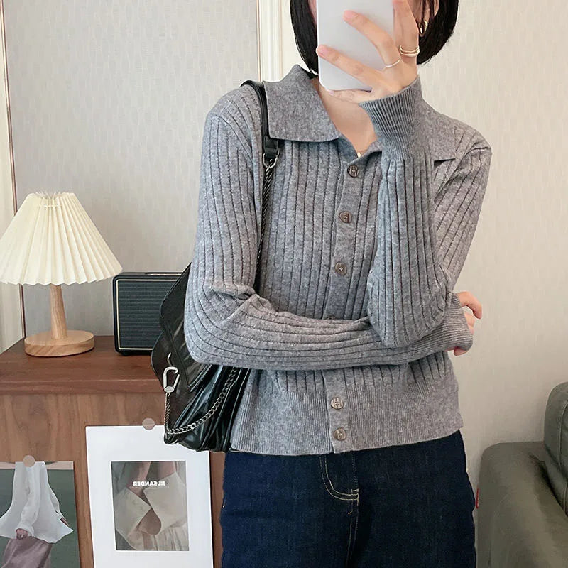 Stylish Korean Fashion Knitted Cardigan