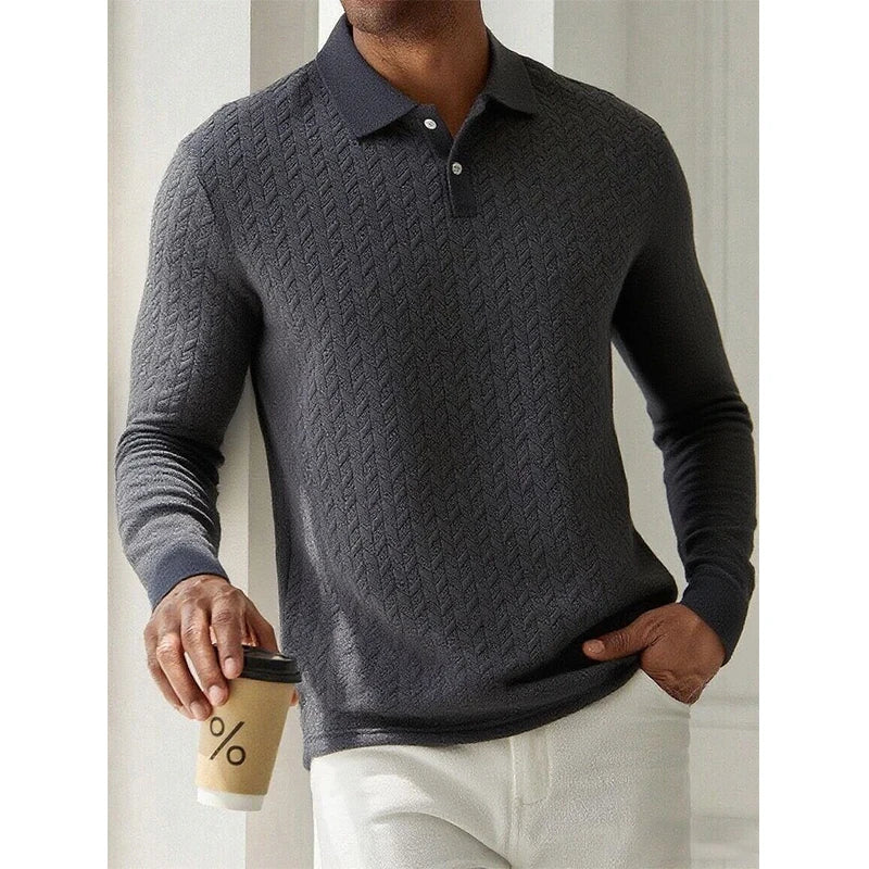 High Quality Long Sleeve Polo Shirt