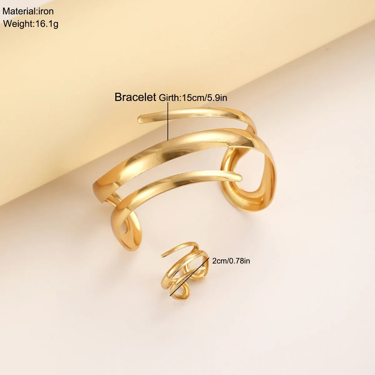 Stainless Steel Bracelet Set with Water Drop