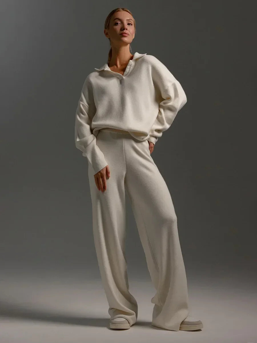 Thick Knit Winter Sweater and Pants Set