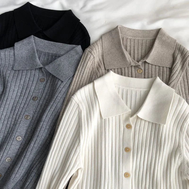 Stylish Korean Fashion Knitted Cardigan