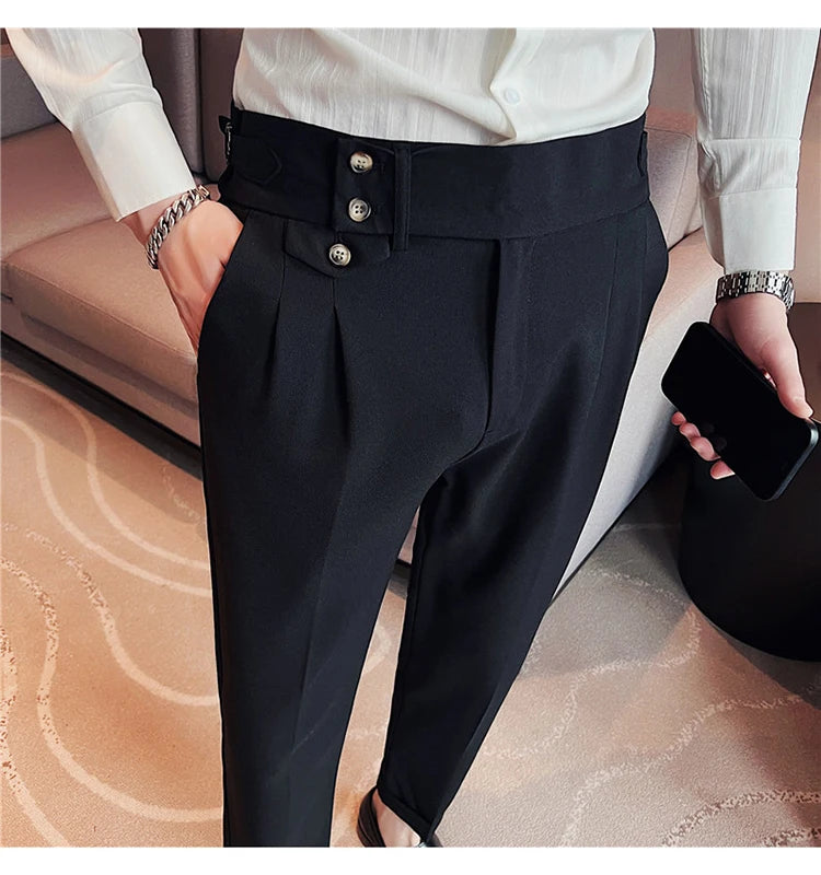 Slim Fit British Style Dress Pants