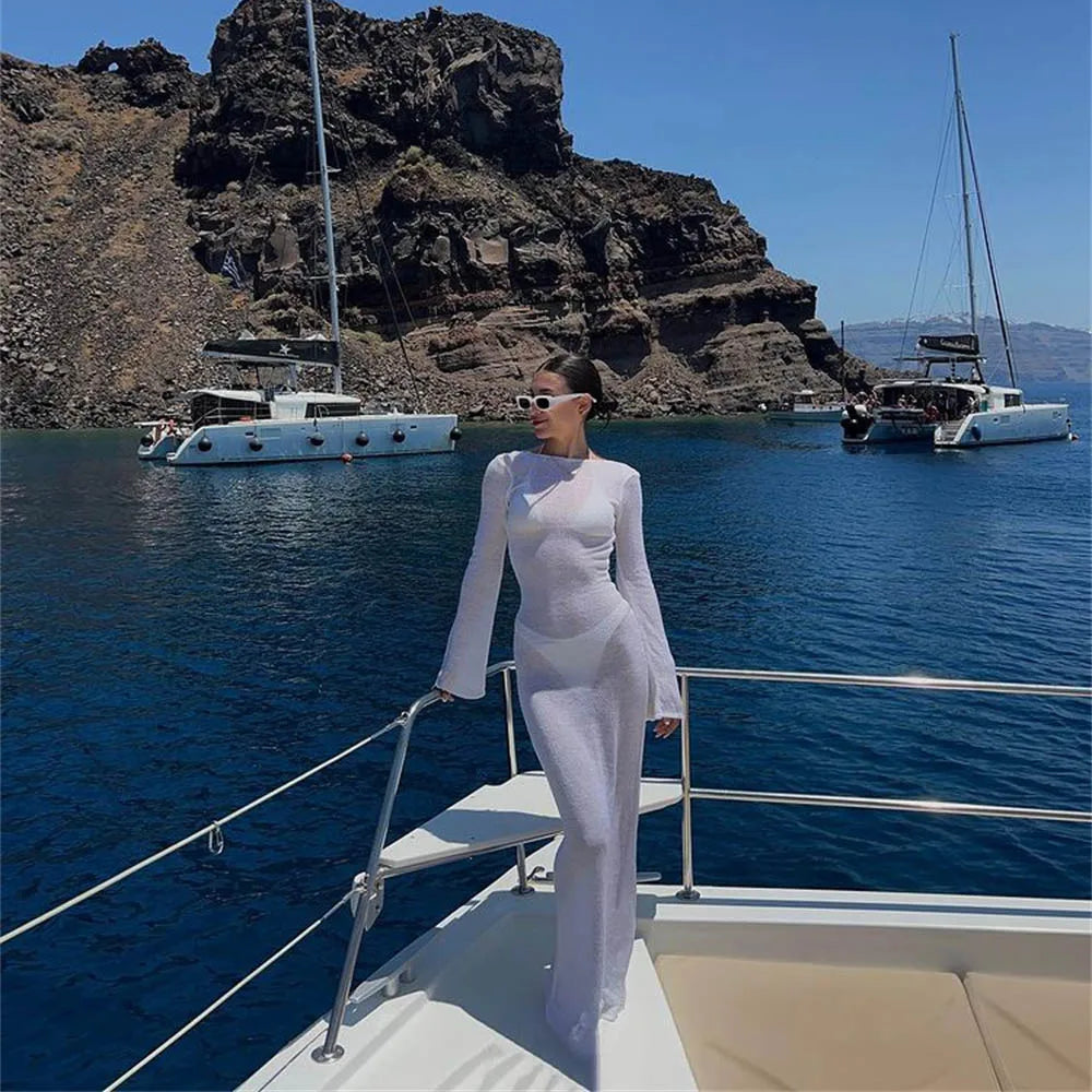 Fashion Women Wrapped Dress Long