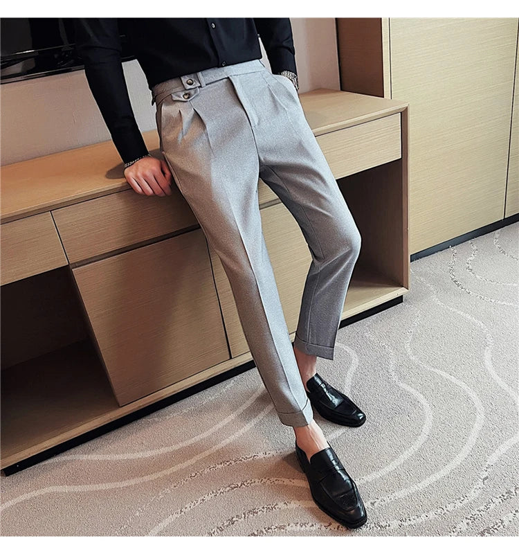 Slim Fit British Style Dress Pants
