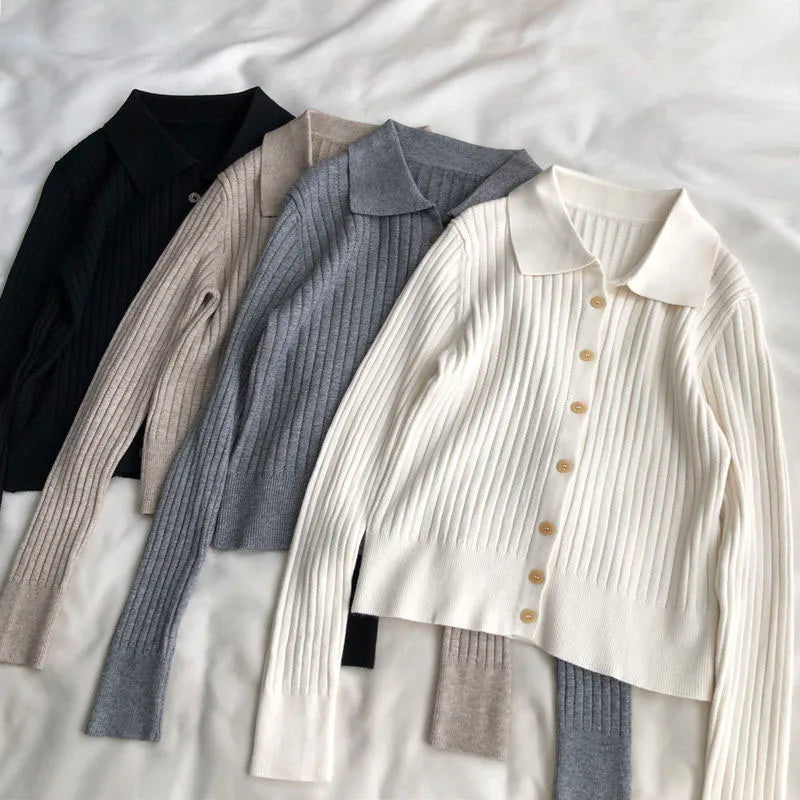 Stylish Korean Fashion Knitted Cardigan