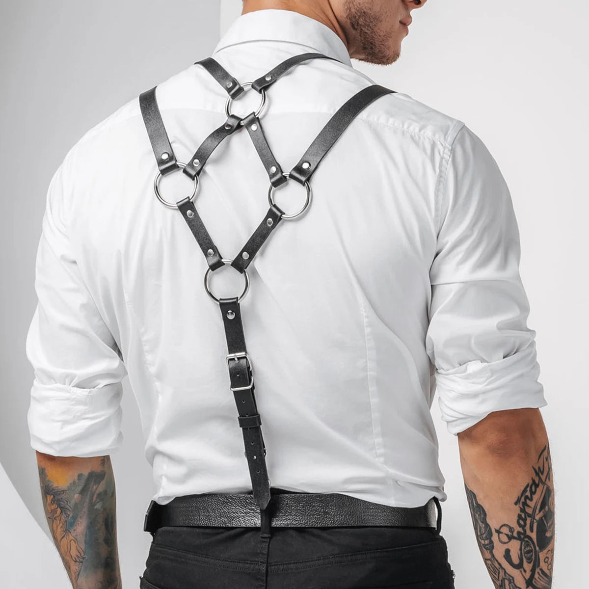 Men's Leather Suspenders