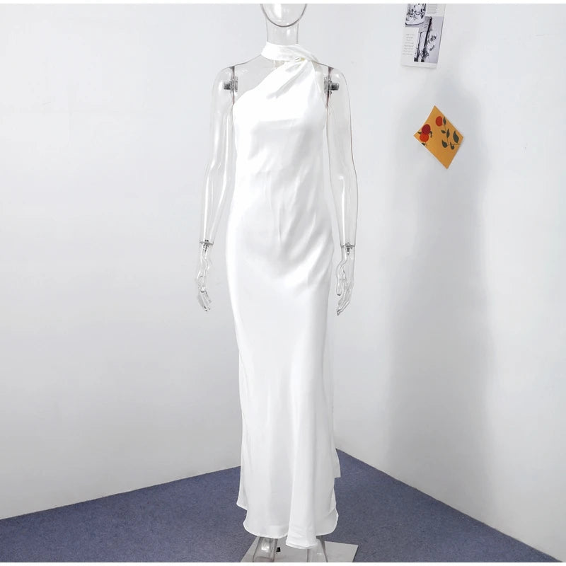 Elegant long female dress