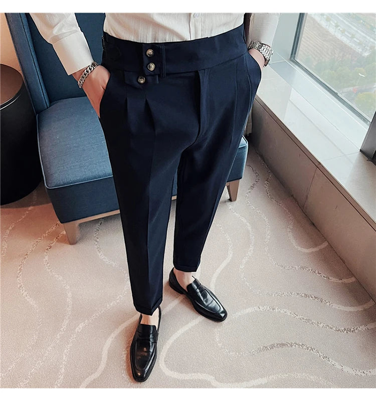 Slim Fit British Style Dress Pants