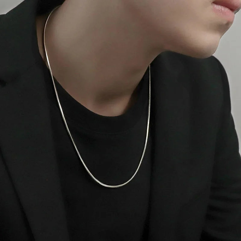 Hip-Hop Style Stainless Steel Snake Chain