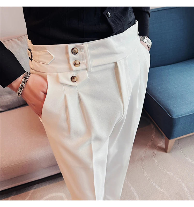Slim Fit British Style Dress Pants