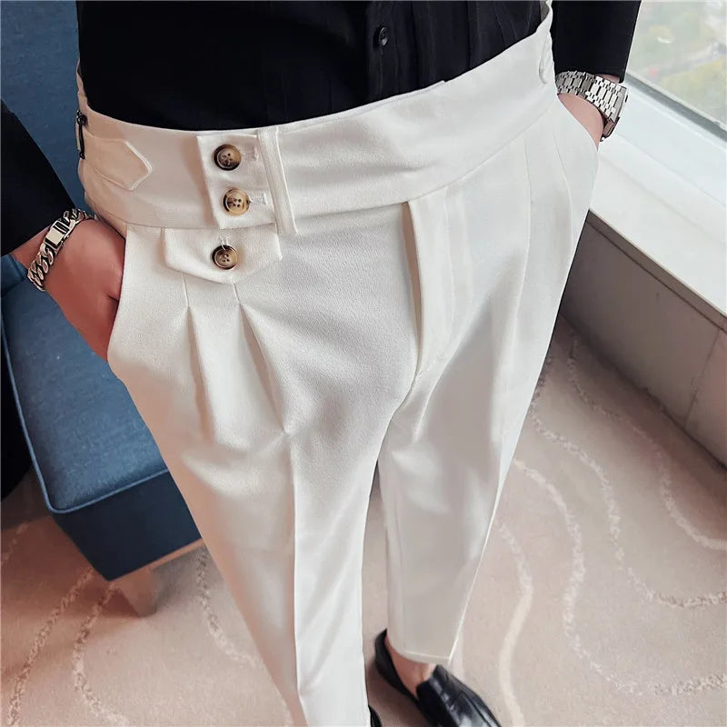 Slim Fit British Style Dress Pants