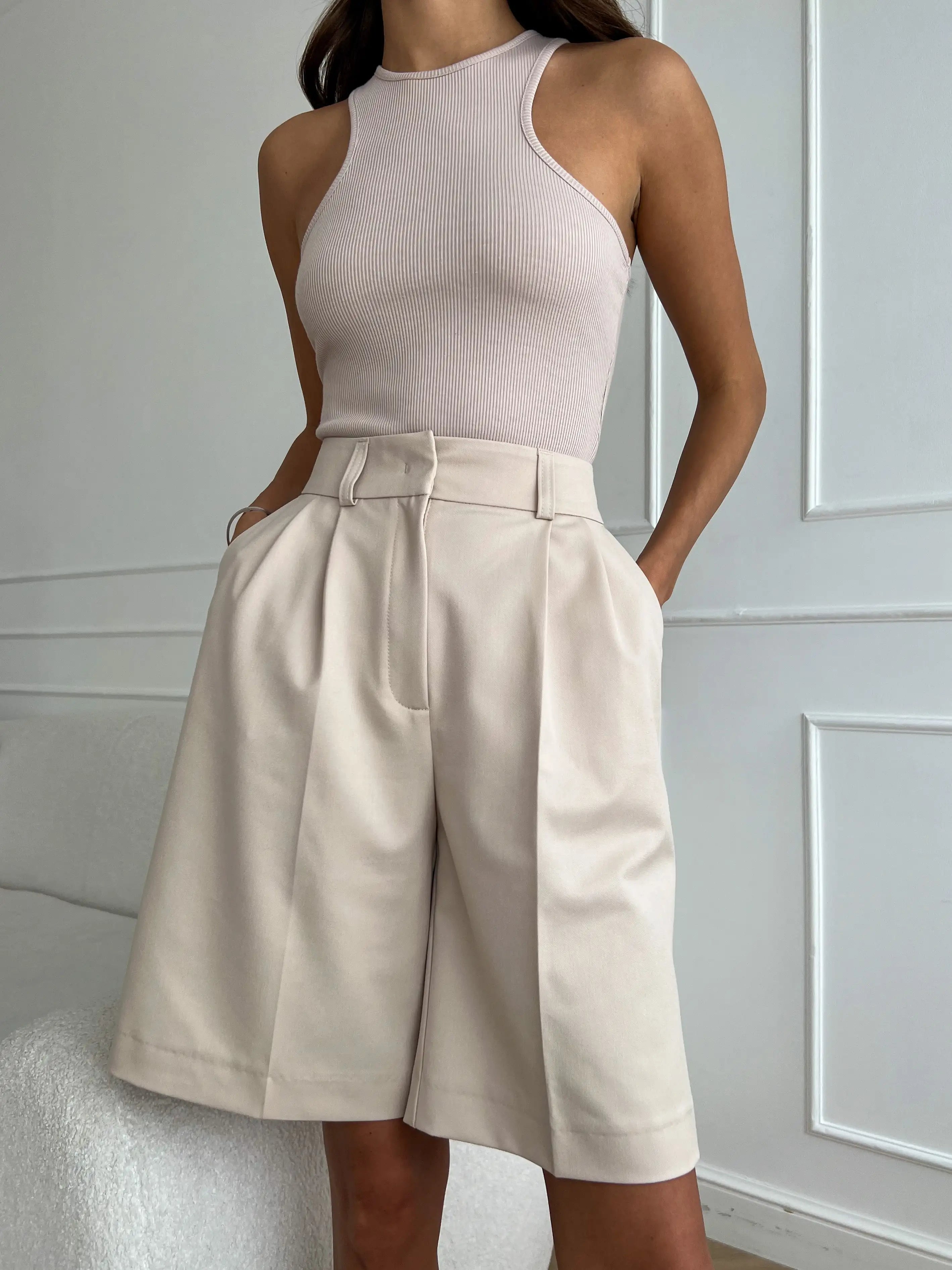 Y2K High Waist Shorts Sophistication and Comfort