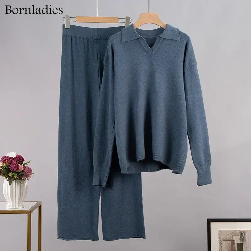 Thick Knit Winter Sweater and Pants Set