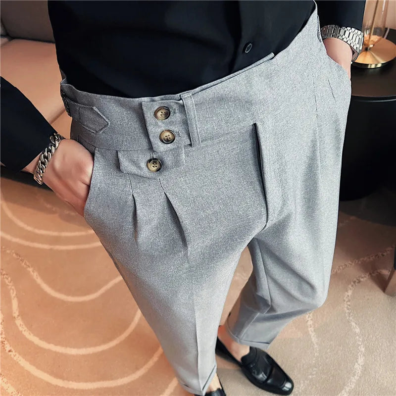Slim Fit British Style Dress Pants