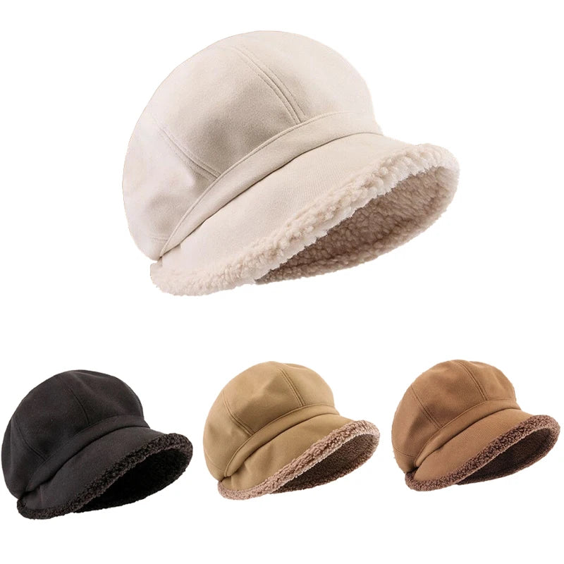 Chapéu Bucket de Veludo Grosso