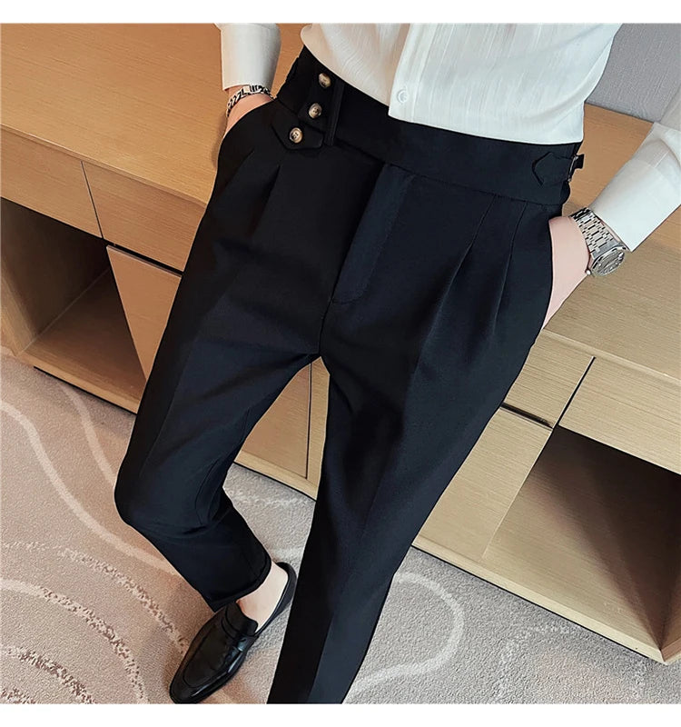 Slim Fit British Style Dress Pants